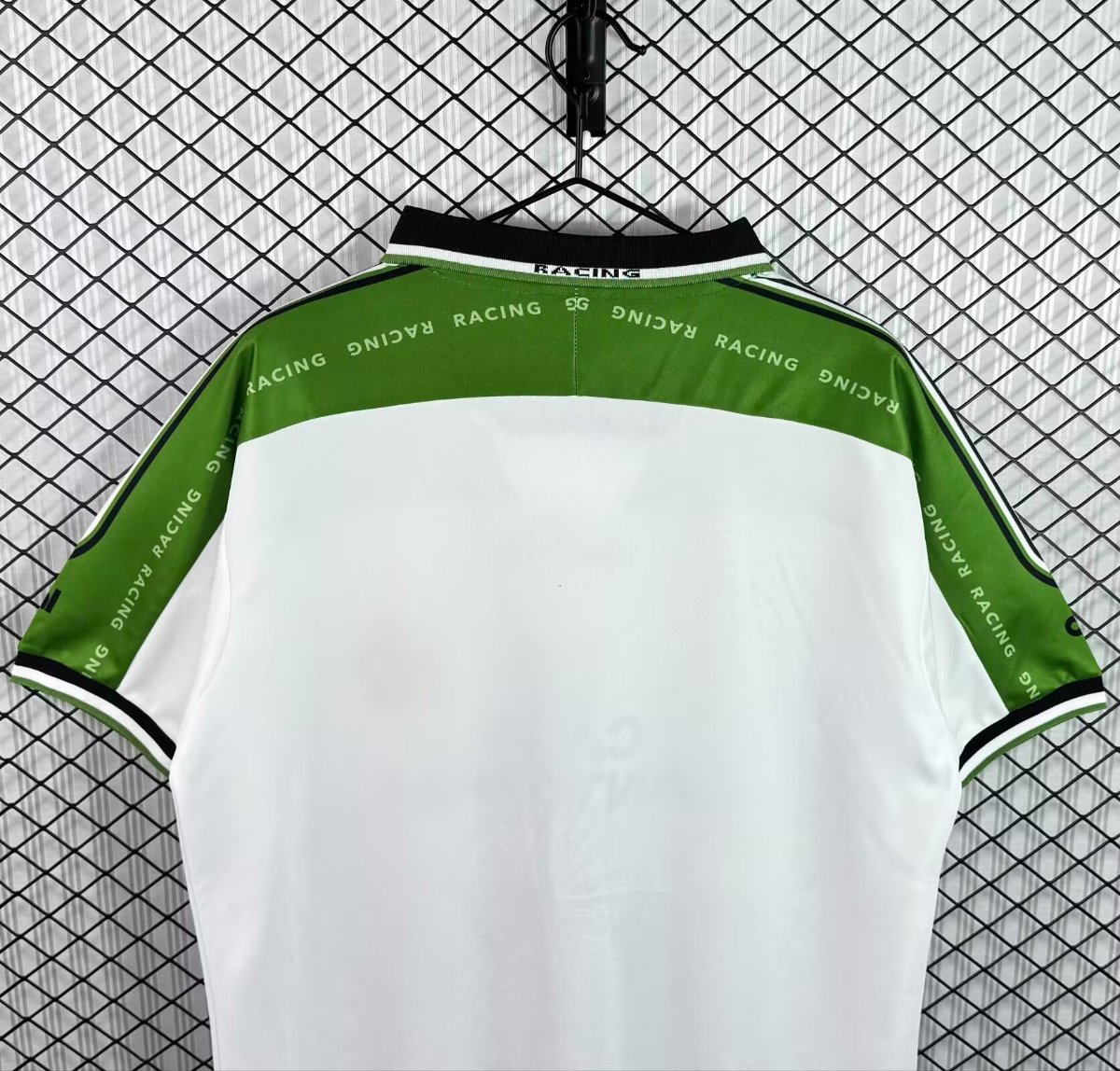 Retro 97/98 Racing Santander Home White Green Jersey