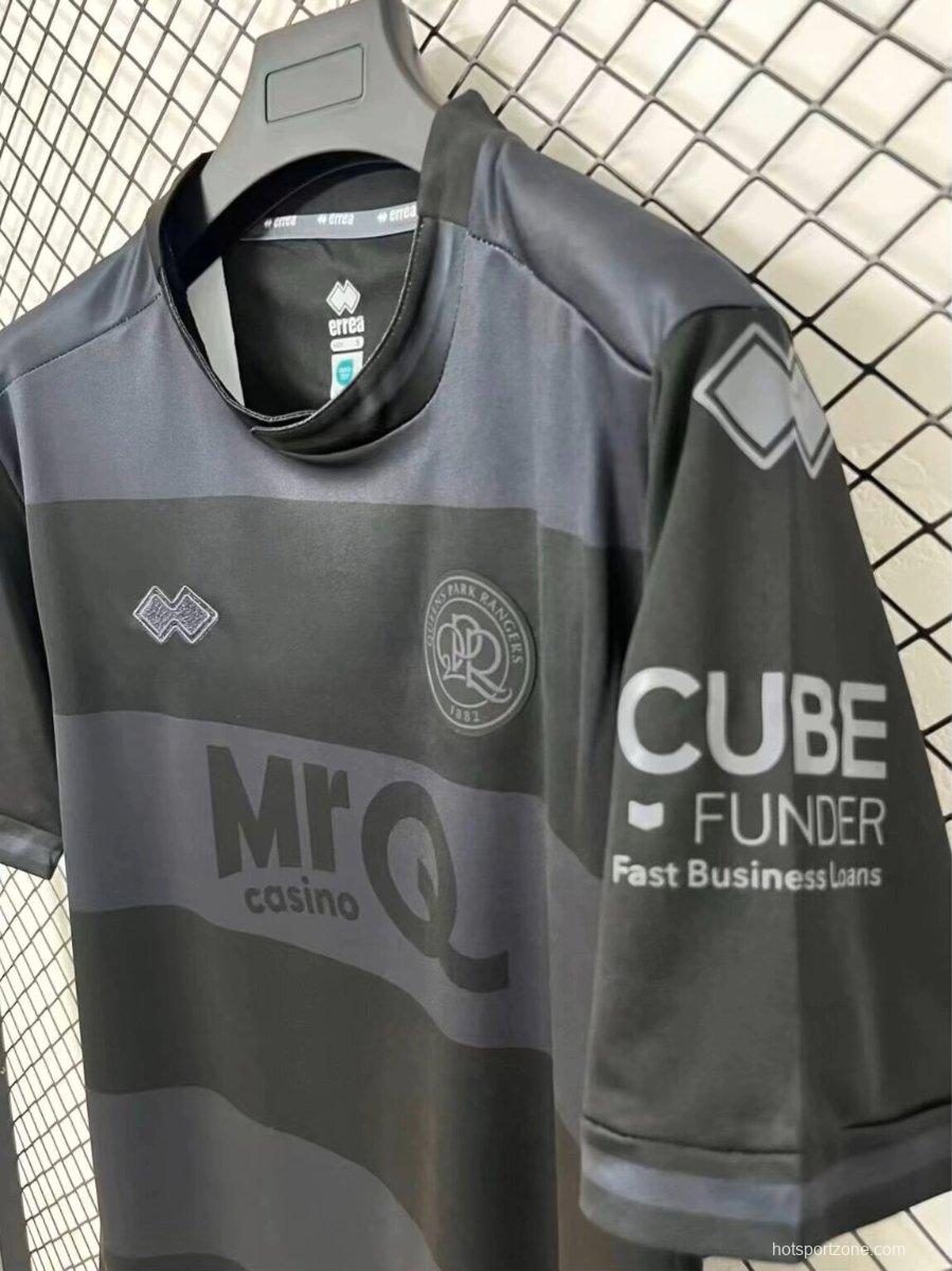 26/27 Queens Park Rangers Black & Dark Grey Stripes Third Jersey
