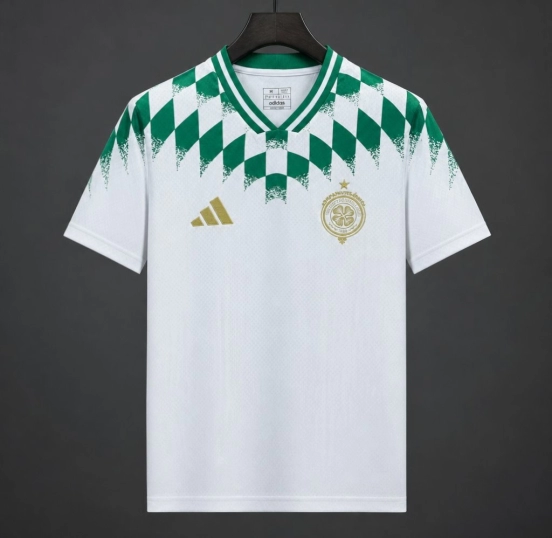 26/27 Celtic Stadium Pack White Jacquard 60Th Anniversary Jersey