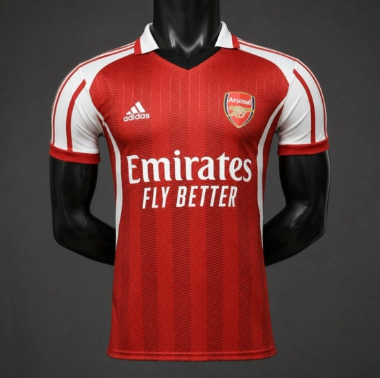 Player Version 26/27 Arsenal Vintage Design Red White Jersey