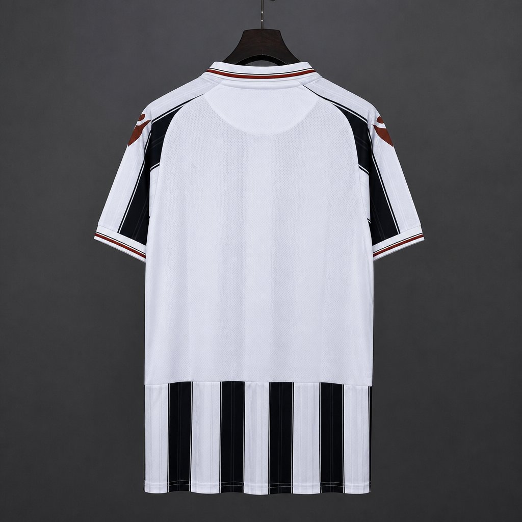 26/27 Levante UD White & Black Stripes Away Jersey