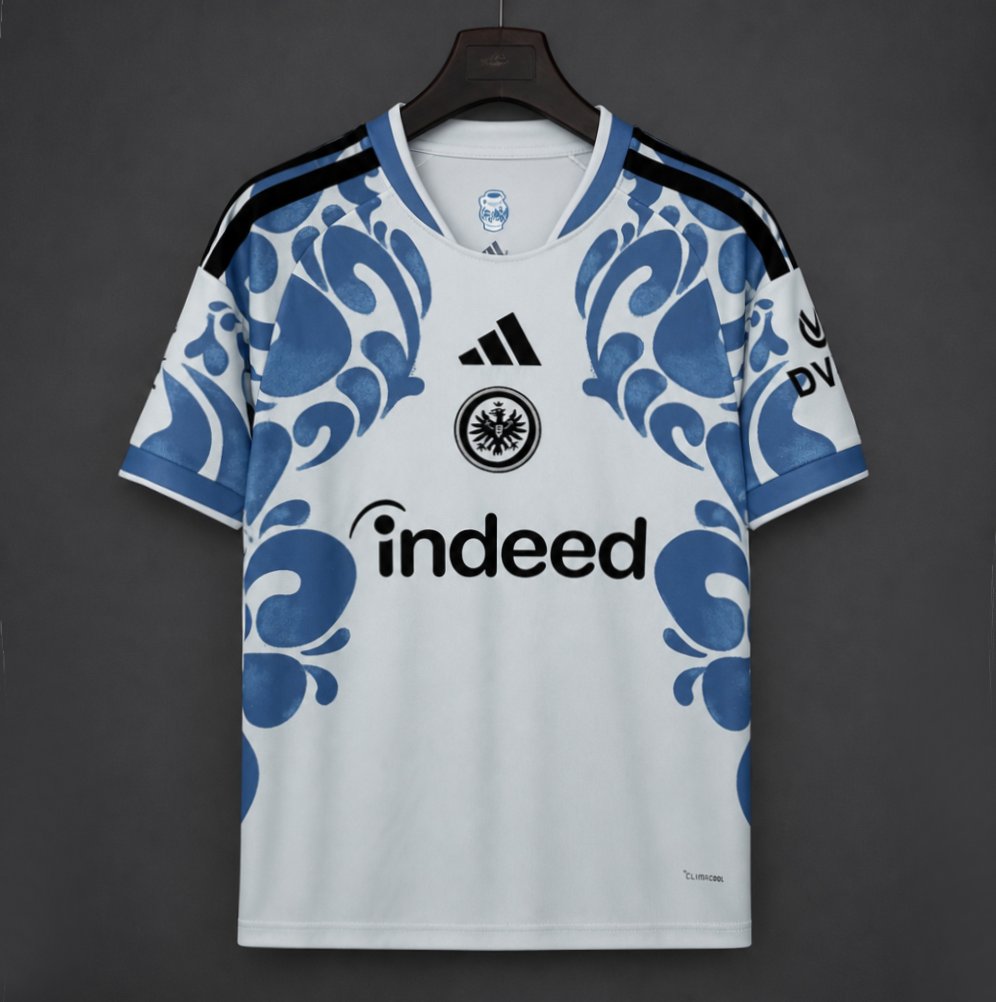 26/27 Eintracht Frankfurt Third White‑Blue Jersey