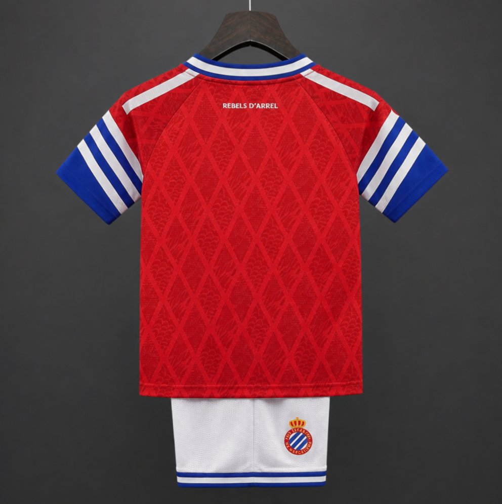 26/27 Kids RCD Espanyol Away Red Jersey