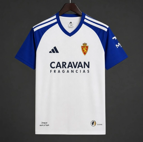 26/27 Real Zaragoza Home White Jersey