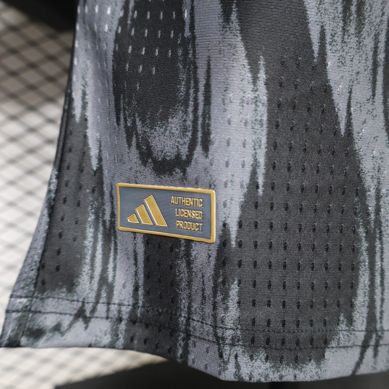 Player Version 26/27 Juventus Black & Gold with Flame Pattern Third Jersey