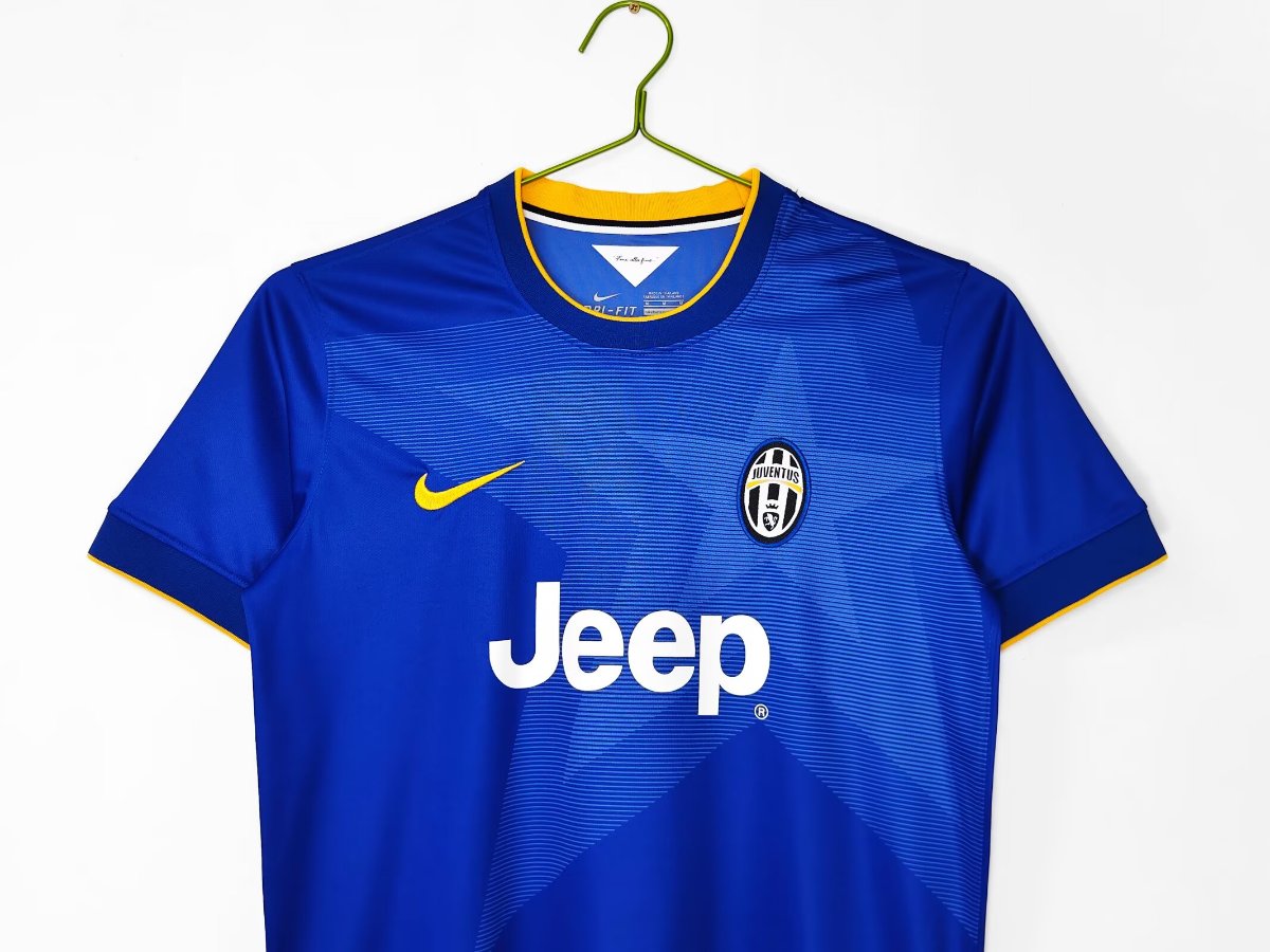 Retro 14/15 Juventus Royal Blue with Yellow Accents Away Jersey