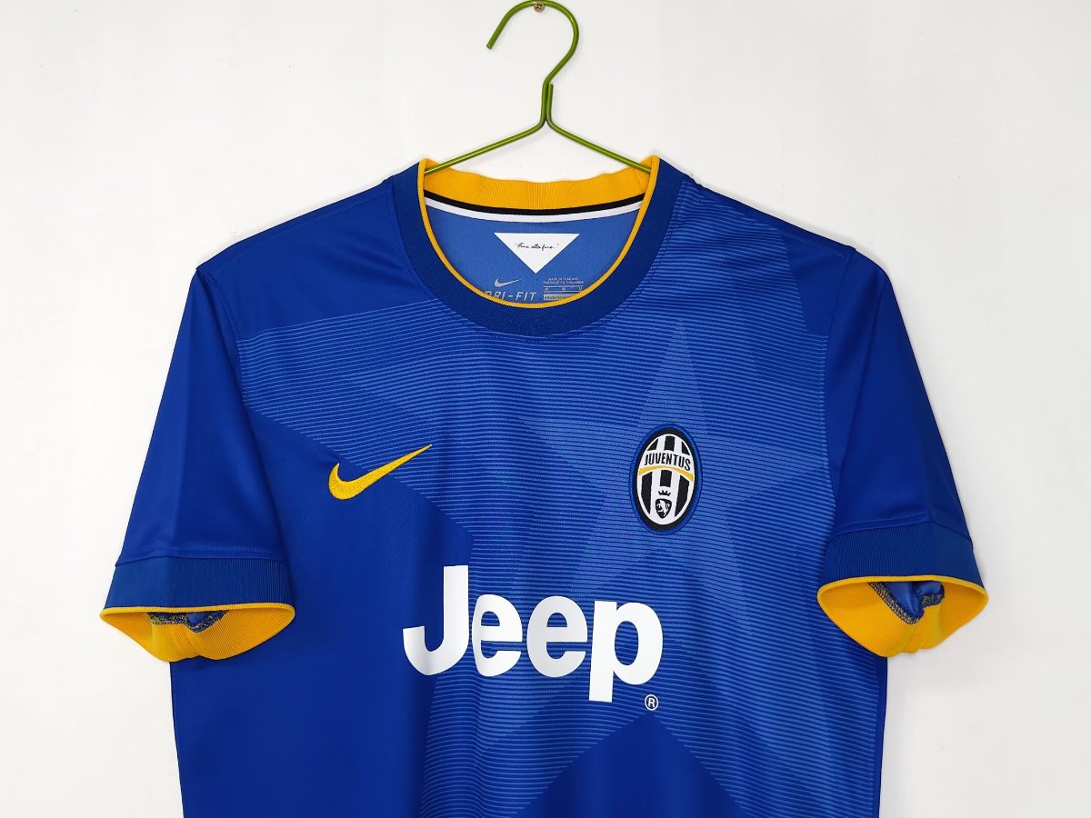 Retro 14/15 Juventus Royal Blue with Yellow Accents Away Jersey