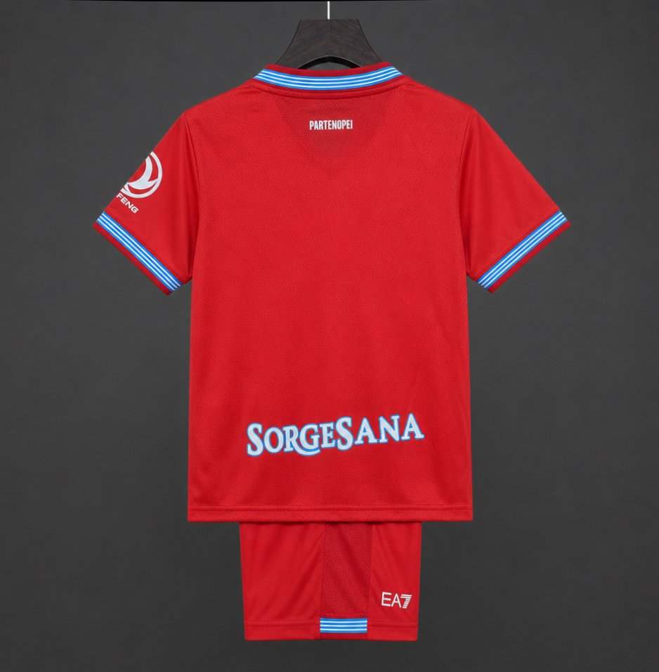26/27 Kids Napoli Away Red Jersey