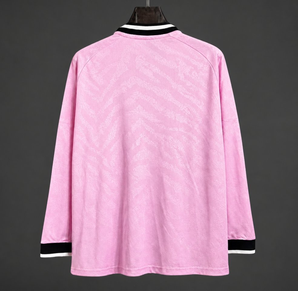 26/27 Juventus Away Long Sleeve Pink Jersey