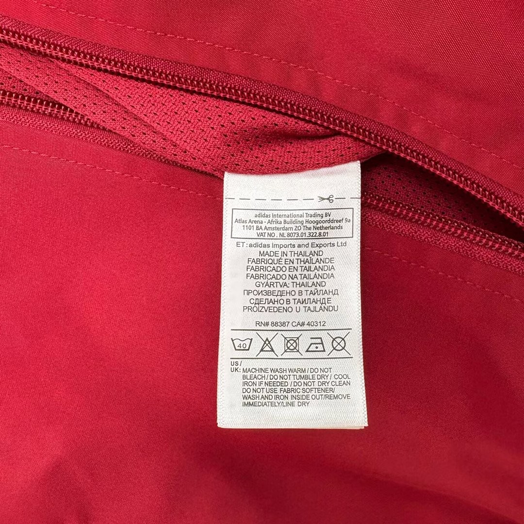 26/27 Arsenal  Red Full Zipper Windbreaker Jacket