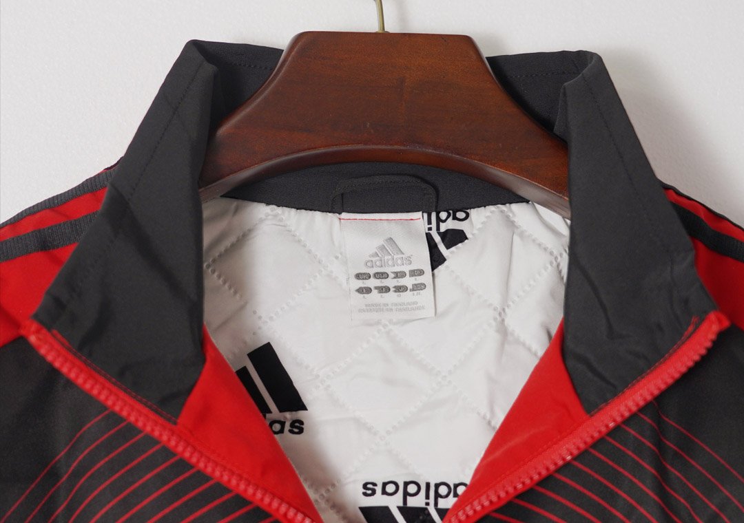 Retro 06/07 AC Milan Red Full Zipper Windbreaker